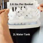 Silonn Máquina Portátil De Hielo Automática Produce 26 Lbs Color