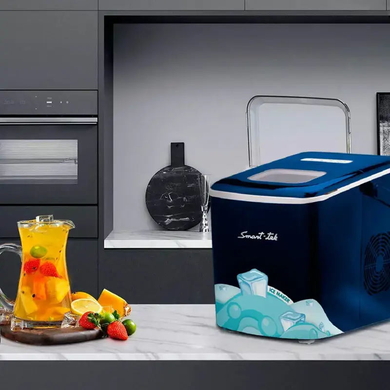Fabricadora De Hielo Smart Tek Ice Maker Automática Portatil