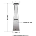 Estufa Piramide Calentador Patios Exteriores Daewoo Daczgb-i