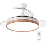 Ventilador De Techo C/Luz Led y Aspas Retractiles Novohome