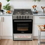 Cocina Industrial 5818S - 56cm, Acero Inox, Ladrillos Refractarios