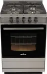 Cocina Industrial 5818S - 56cm, Acero Inox, Ladrillos Refractarios