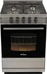 Cocina Industrial 5818S - 56cm, Acero Inox, Ladrillos Refractarios