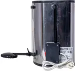 Calefón 20L MAX - 1200W, Acero Inoxidable, Incluye Ducha y Grifo, Visor