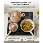 Batería de Cocina Set de Ollas Cuk By Gadnic 9 Piezas Granito Stone Antiadherente 