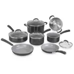 Batería de cocina antiadherente de 11 pzs cerámica XT 54C-11BK de Cuisinart®
