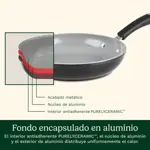 Batería de cocina antiadherente de 11 pzs cerámica XT 54C-11BK de Cuisinart®