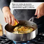 Batería de cocina Kitchenaid 10 pzs acero Inoxidable