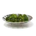 Vaporera Plegablable Acero Inoxidable P/ Vegetales Verduras