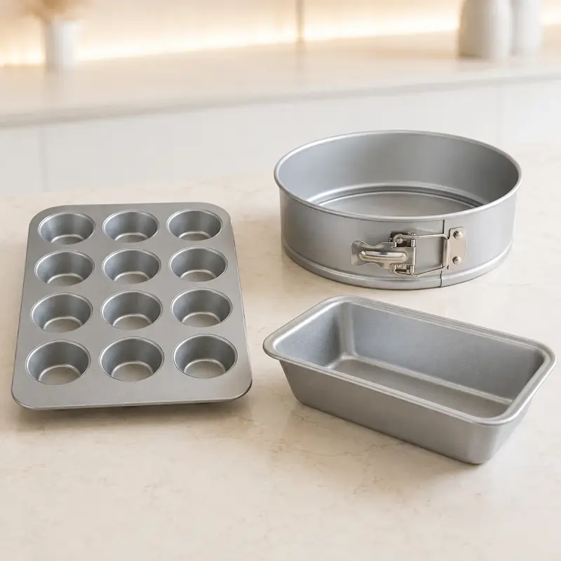 Set Reposteria Molde Desmontable Budin Muffin Antiadherente