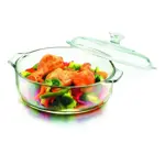 Cacerola Fuente Asadera Vidrio Templado Con Tapa 0.95L - Pyr O Rey