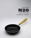 Sarten de hierro Kankay N20 con mango de madera
