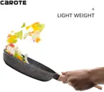 Sartén Carote antiadherente de 10 pulgadas con tapa de vidrio, utensilio de cocina