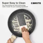 Sartén CAROTE antiadherente, sartén de granito antiadherente con tapa de vidrio