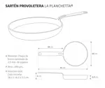 Kit Plancheta de 2 hornallas + Provoletera de Regalo - La Planchetta