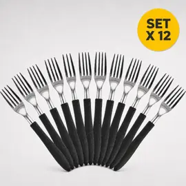 Set X12 Tenedores De Acero Inoxidab...