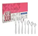 Juego De Cubiertos 42 Piezas Tramontina Laguna Acero Inox