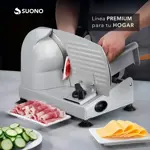 Cortadora de Fiambre Doméstica Suono Metálica Disco de 190mm