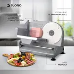 Cortadora de Fiambre Doméstica Suono Metálica Disco de 190mm