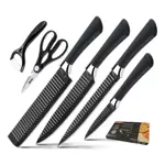 SET JUEGO CUCHILLOS COCINA 6 PZ ACERO CERÁMICA PROFESIONAL