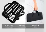 Kit Para Parrilla 5 Piezas Acero inoxidable