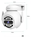 Kit 4 Cámaras Domo Ip Wifi 5g 4mp Hd, Audio 2 Vías  Nocturna Blanco