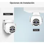 Kit 4 Cámaras Domo Ip Wifi 5g 4mp Hd, Audio 2 Vías  Nocturna Blanco