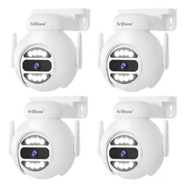 Kit 4 Cámaras Domo Ip Wifi 5G 4Mp H...