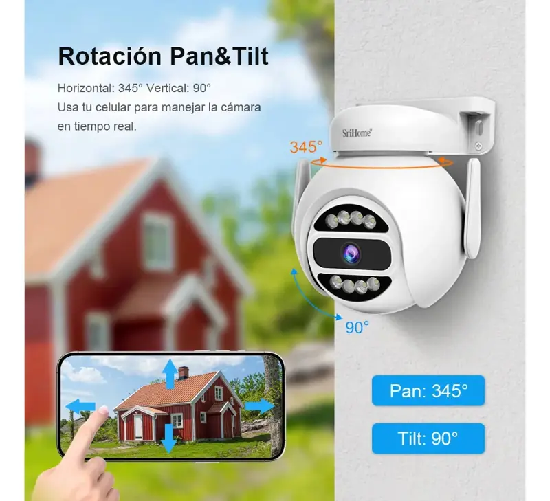 Kit 4 Cámaras Domo Ip Wifi 5g 4mp Hd, Audio 2 Vías Nocturna Blanco