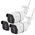 Kit Camaras de Seguridad Gadnic IP Wifi Exterior x3