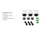 Kit x3 de Cámaras  de Seguridad IP SriHome SH045 2MP Wifi-LAN Vision Nocturna