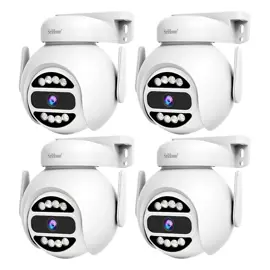 Kit X 4 Cámara De Seguridad  4Mp Vision Nocturna Aud...