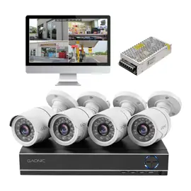 Kit X 4 Camaras De Seguridad +...