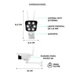 Camara De Seguridad Gadnic CM200W IP WIFI Exteriores HD 1080P