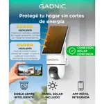 Cámara de Seguridad Solar Gadnic Lente Dual