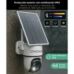 Cámara de Seguridad Solar Gadnic Lente Dual