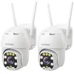 Camaras De Seguridad Gadnic DM300W x2 IP WIFI Para Exteriores 1080P Visión Nocturna