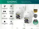 Camaras De Seguridad Gadnic DM300W x2 IP WIFI Para Exteriores 1080P Visión Nocturna