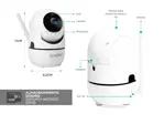 Baby Call Cámara De Seguridad Gadnic SX9 IP Motorizada WiFi P2P Full Hd Visión Nocturna