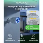 Cámara De Seguridad Gadnic Bullet IP CCTV Hd 720P Visión Nocturna Incluye Cable BNC Video DVR