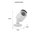 Cámara De Seguridad Gadnic Bullet IP CCTV Hd 720P Visión Nocturna Incluye Cable BNC Video DVR