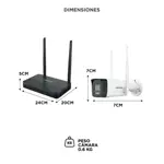 Kit Hikvision EasyLink WiFi DS-J142ISTD con 2 Cámaras Bullet 1080p