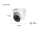 Cámara de Seguridad Cámara de Torreta Fija Domo Hikvision DS-2CE76D0T-EXIPF de 2 MP Interior