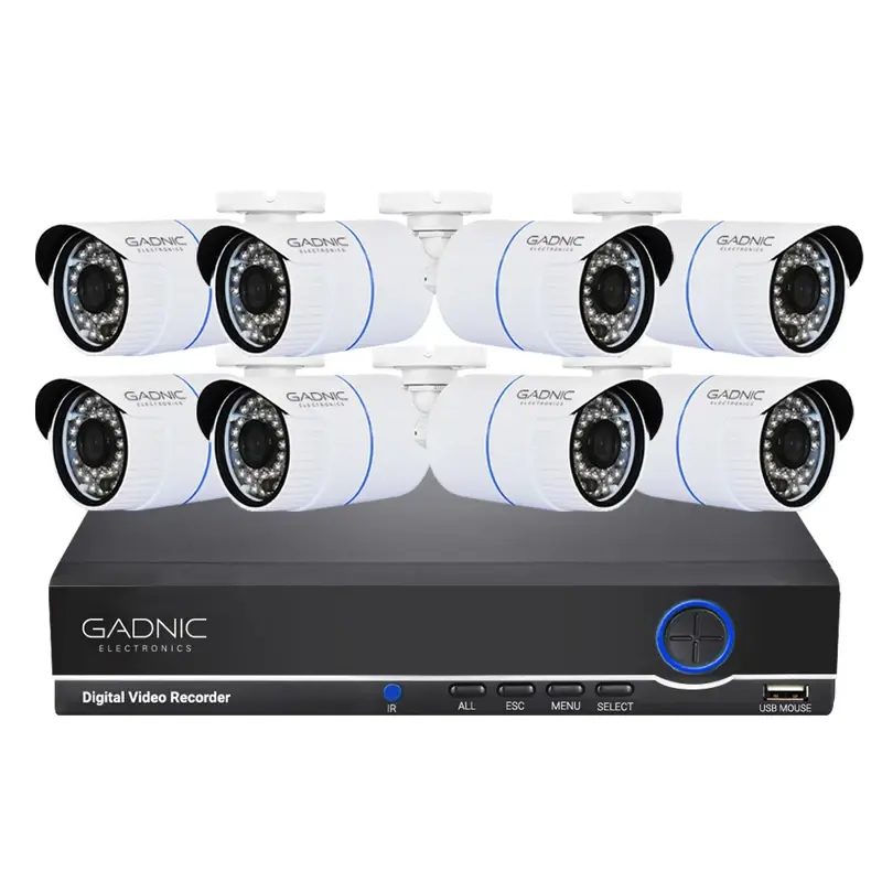 Cámaras de Seguridad x8 + DVR Gadnic SX16 IP Premium Interior / Exterior Visión Nocturna 1Tb