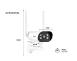 Kit x3 de Cámaras de Seguridad SriHome 4mp Alarma Visión Nocturna