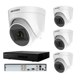 Kit De 4 Cámaras De Seguridad Y Gra...