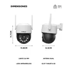 Camara De Seguridad Wifi Exterior Srihome SH072 8MP 4K Dual Wifi 24G 5G Lente 36mm