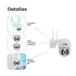 Camara de Seguridad Wifi Exterior Full HD Waggs Blanca