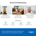 Cámara de seguridad TP-Link Tapo C220 2K QHD Pan/Tilt