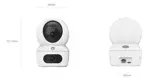 Cámara de Seguridad Dual Ezviz H7C 2K+ Con Visión Nocturna y Detección